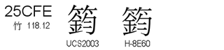 U+25CFE